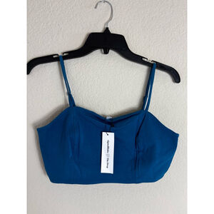 Women's The Drop Bralette Top Size M Blue